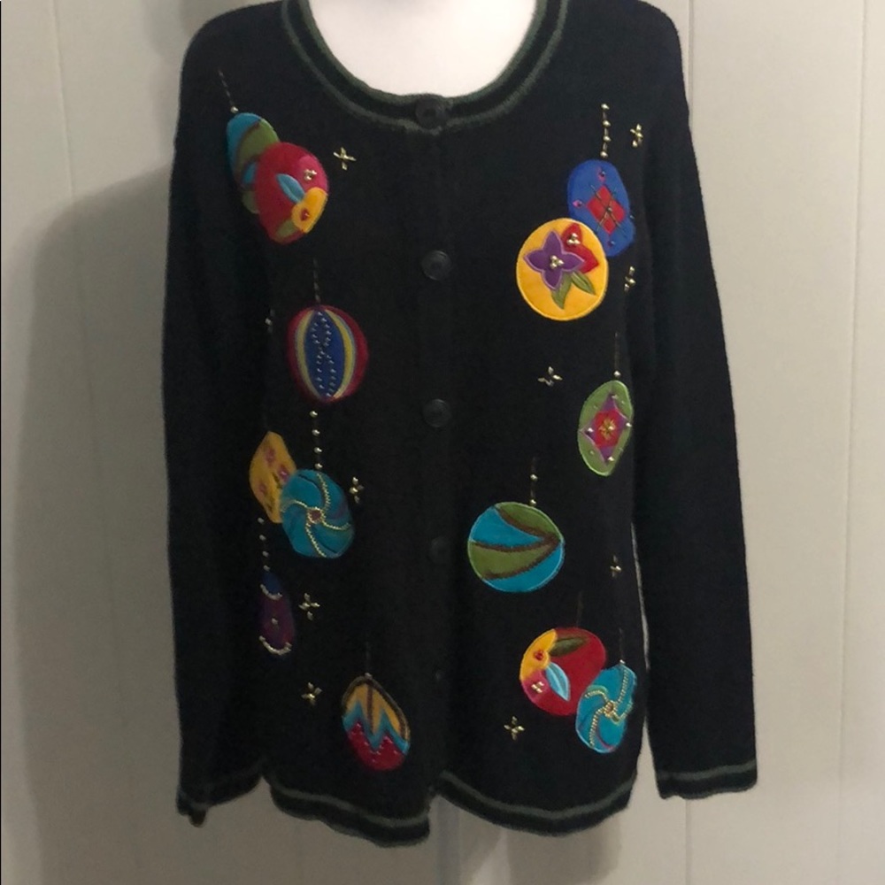 Christmas Cardigan Bobbie Brooks Size Med